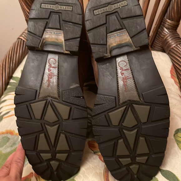 Nike Air Cole Haan ankle high boot brown leather boot sz 12m. Great condition - Picture 7 of 10